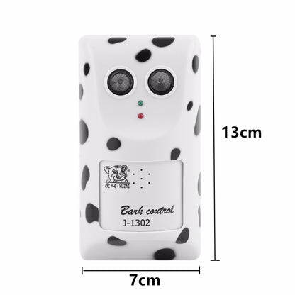 Dimensions of the Anti Bark Device shown with measurements in centimeters and inches for reference