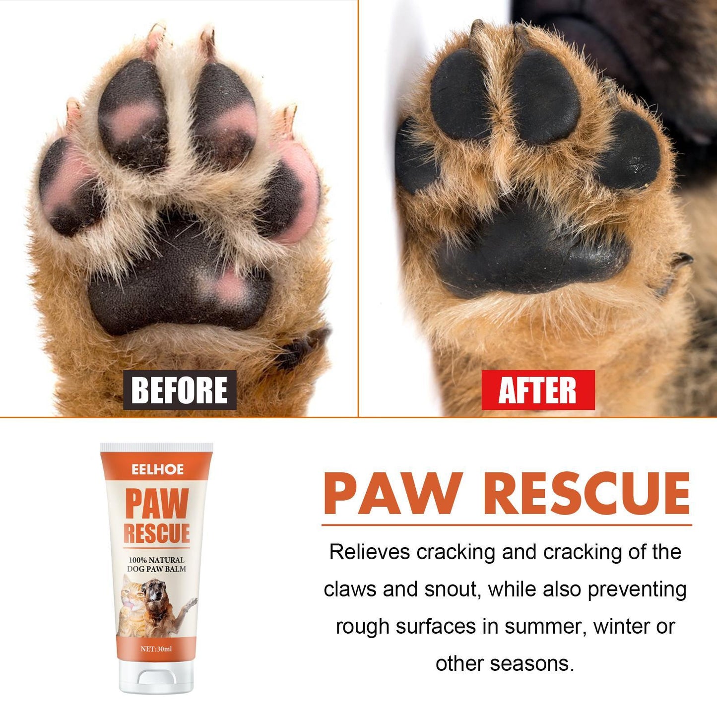 Paw Rescue : Soothing & Hydrating Cream for Happy Paws - Happy Pets