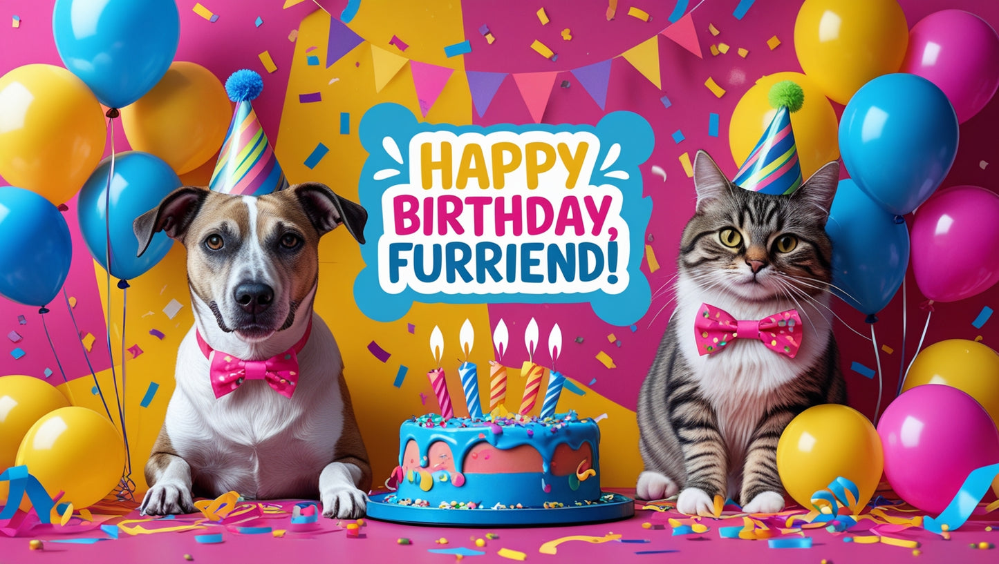 Happy Birthday Gift Card – Celebrate Your Pet's Special Day! - Happy Pets