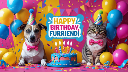 Happy Birthday Gift Card – Celebrate Your Pet's Special Day! - Happy Pets
