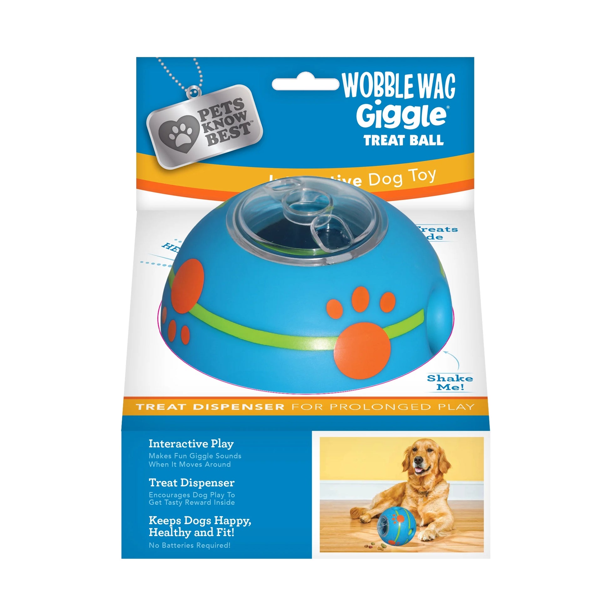Interactive Giggle Treat Ball for Dogs Fun Reward Dispenser