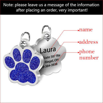 Customizable Pet Identification Tag - Happy Pets