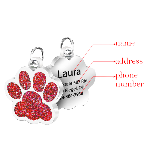 Customizable Pet Identification Tag - Happy Pets