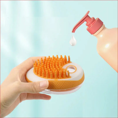 Pet bath brush 2-in-1. Pet massage comb. Pet grooming Tool. Pet Cleaning. - Happy Pets