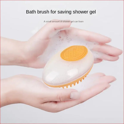 Pet bath brush 2-in-1. Pet massage comb. Pet grooming Tool. Pet Cleaning. - Happy Pets