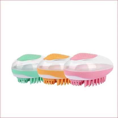 Pet bath brush 2-in-1. Pet massage comb. Pet grooming Tool. Pet Cleaning. - Happy Pets