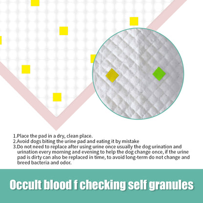 Dog Detection Urine Pad with self-checking granules, designed to detect blood in urine for easy monitoring of pet health