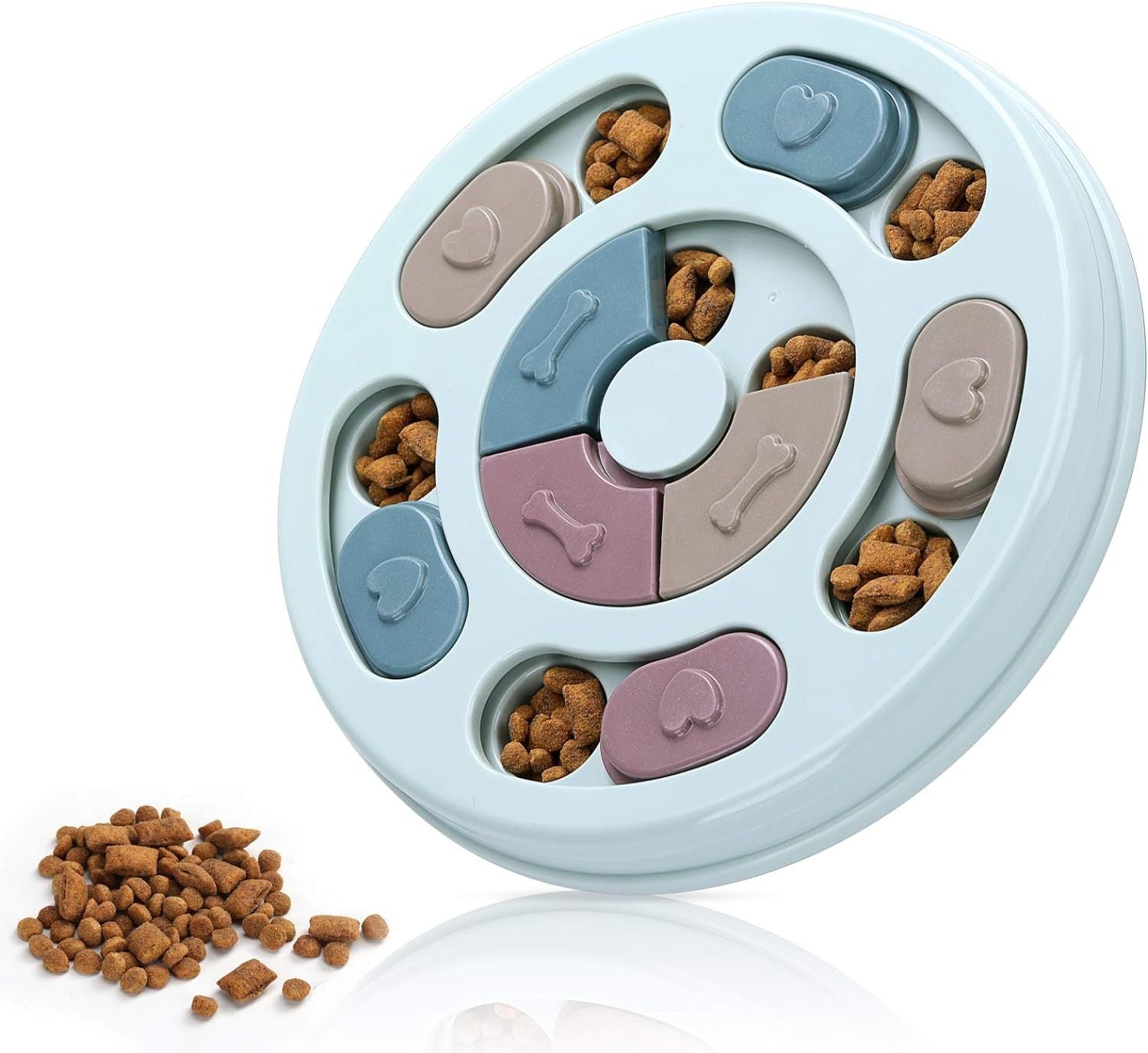 Interactive dog puzzle feeder toy for mental enrichment and slow feeding main image