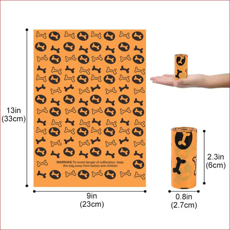 Dog poop bag- pet supplies - Orange - accesories