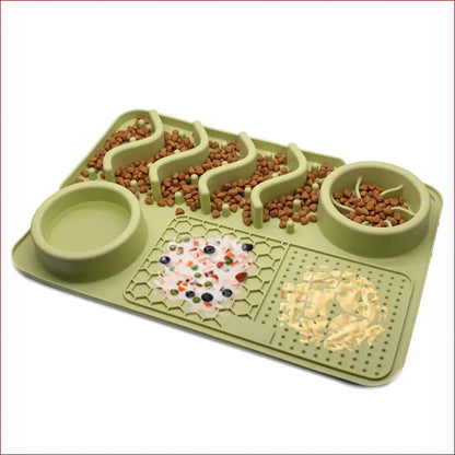 Dog silicone multifunctional food bowl. Pet Feeding. - Happy Pets