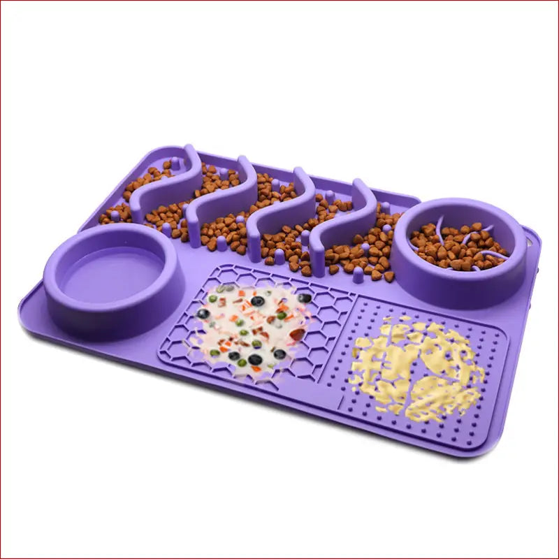 Dog silicone licking pad pet/ multifunctional food bowl/