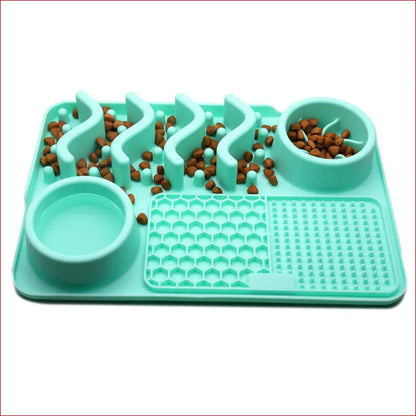 Dog silicone multifunctional food bowl. Pet Feeding. - Happy Pets