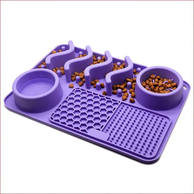 Dog silicone licking pad pet/ multifunctional food bowl/