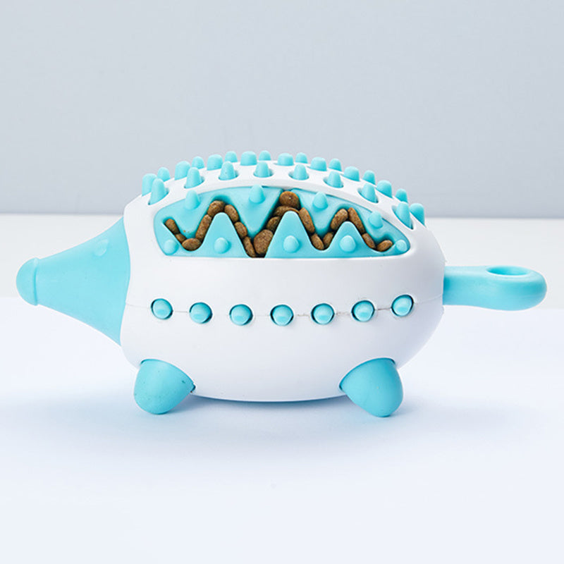 Durable dog chew toy for teething, treat dispensing, and dental cleaning – ideal for puppies and aggressive chewers of all sizes with food inside.