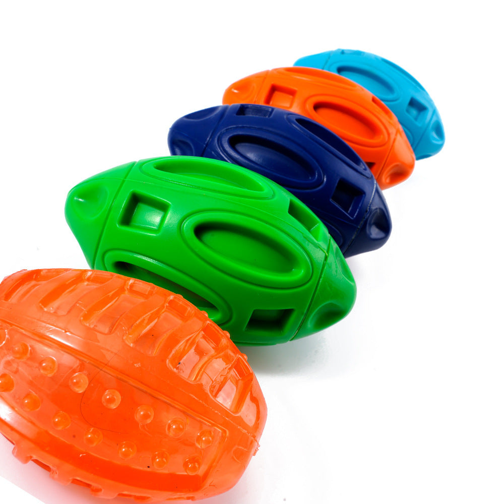 Durable rubber dog chew ball with squeaker for teething puppies and aggressive chewers all variants