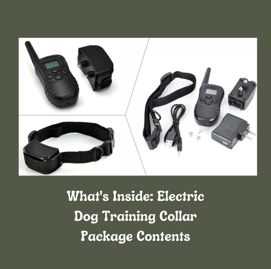 What is inside of electrc dog training collar package contents