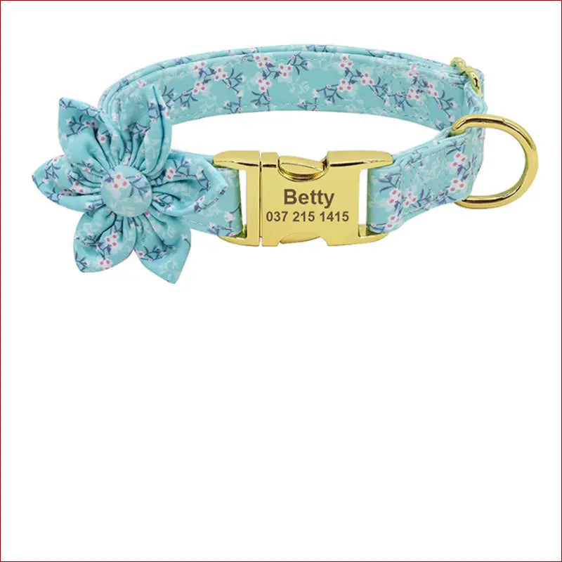 Fashion printed dog collar personalized nylon custom pet