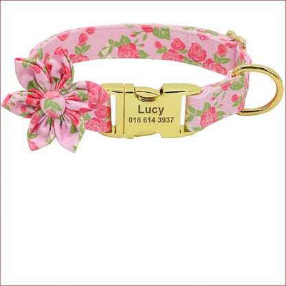 Personalized pet collar. Pet ID collar. Comfortable and fashionable. - Happy Pets