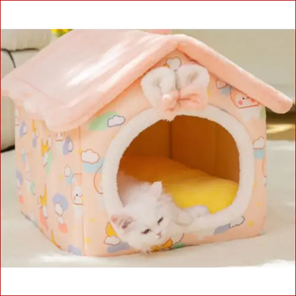 Foldable Pet house. Pet Bed. Comfortable and warm. Pet supplies. - Happy Pets