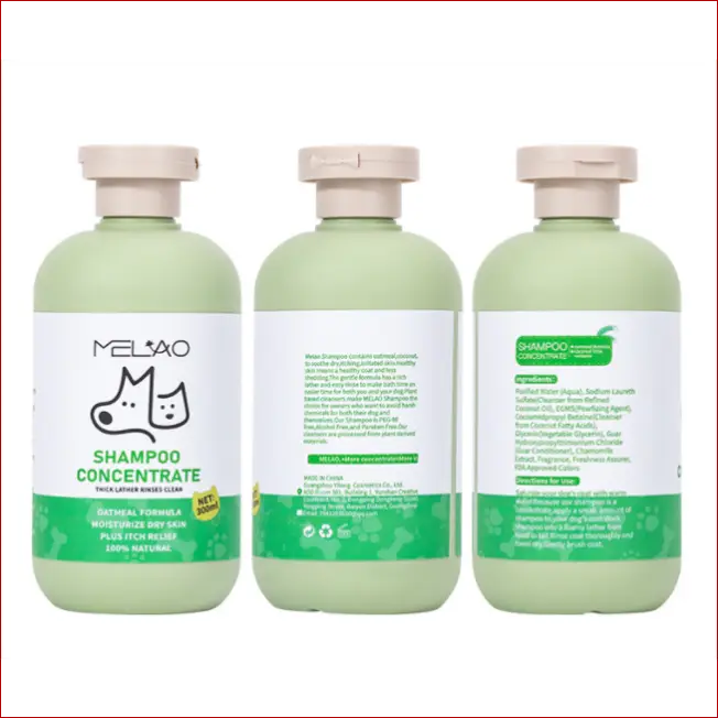 Hair care gentle pet oat bath shampoo - 300ml - accesories