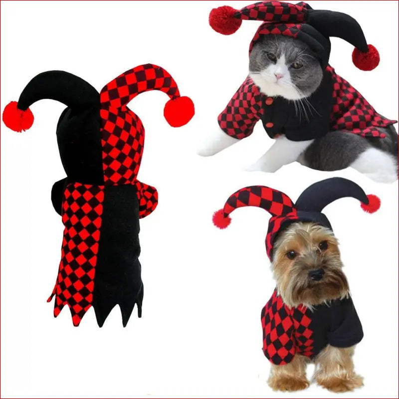 Halloween pet costume/funny clown - accesories