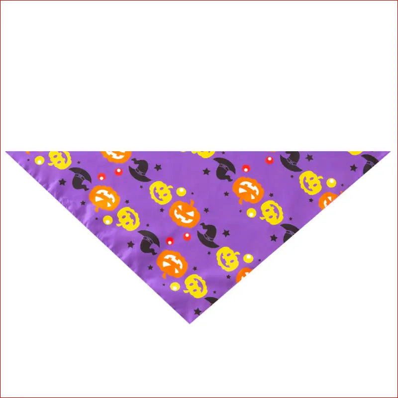 Halloween pet saliva towel - Purple pumpkin - accesories