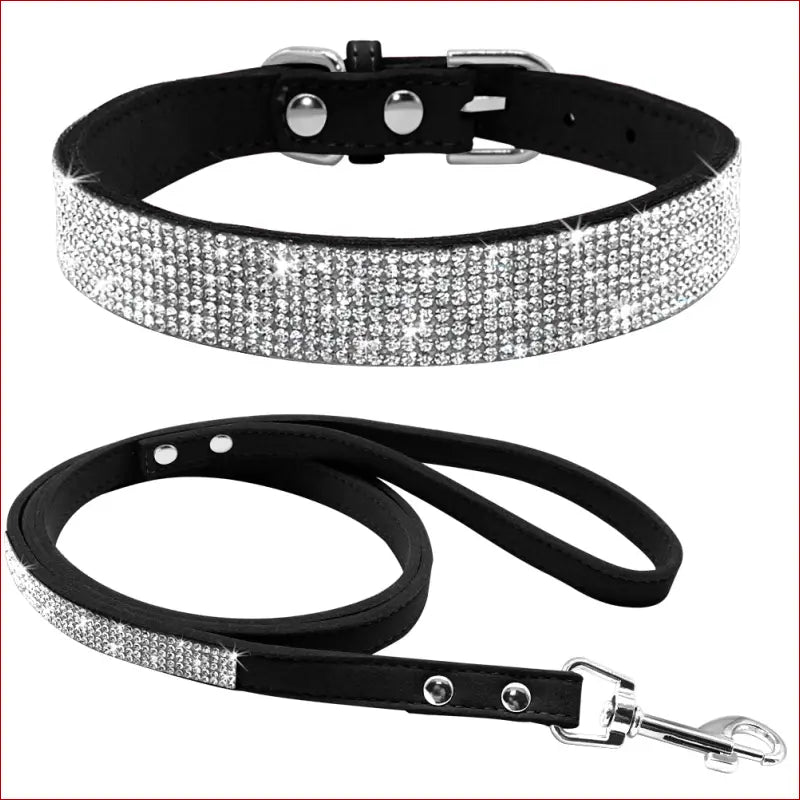 Dog collar. Shiny diamond pattern collar. Pet accessories. - Happy Pets