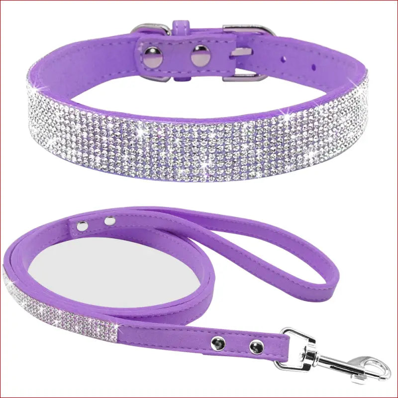 Dog collar. Shiny diamond pattern collar. Pet accessories. - Happy Pets