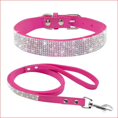 Dog collar. Shiny diamond pattern collar. Pet accessories. - Happy Pets