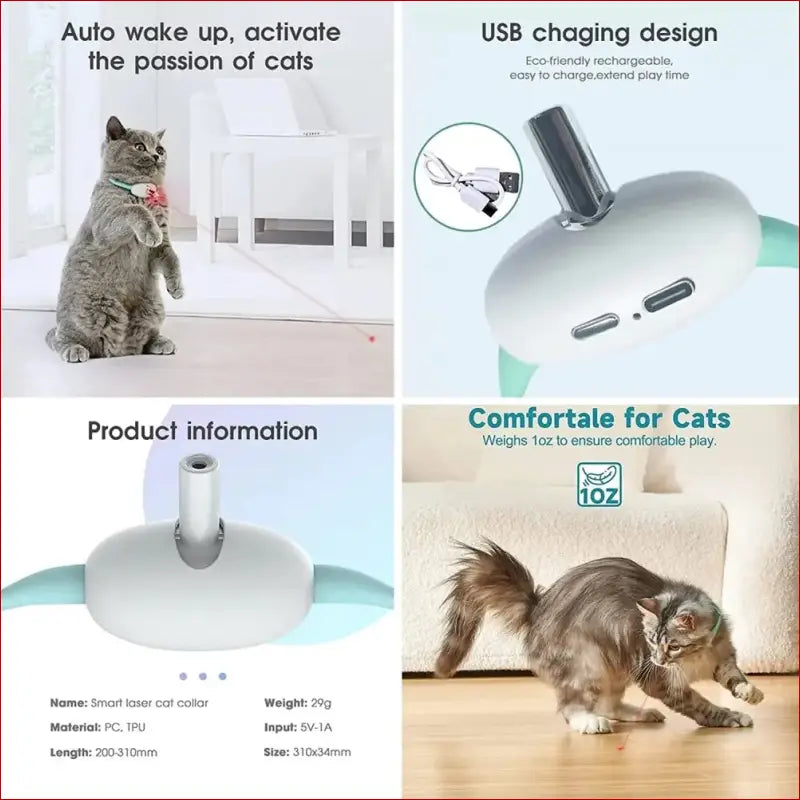 Interactive cat toy smart/smart teasing collar[buy