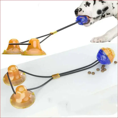 Interactive suction cup. Dog Chew Toy. Pet toys. - Happy Pets