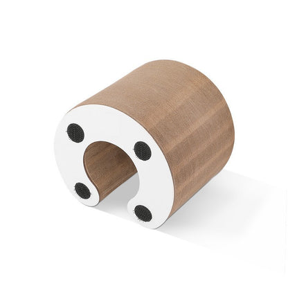 Magic Organ foldable cat scratcher made of eco-friendly recycled cardboard, ideal for scratching and playing white