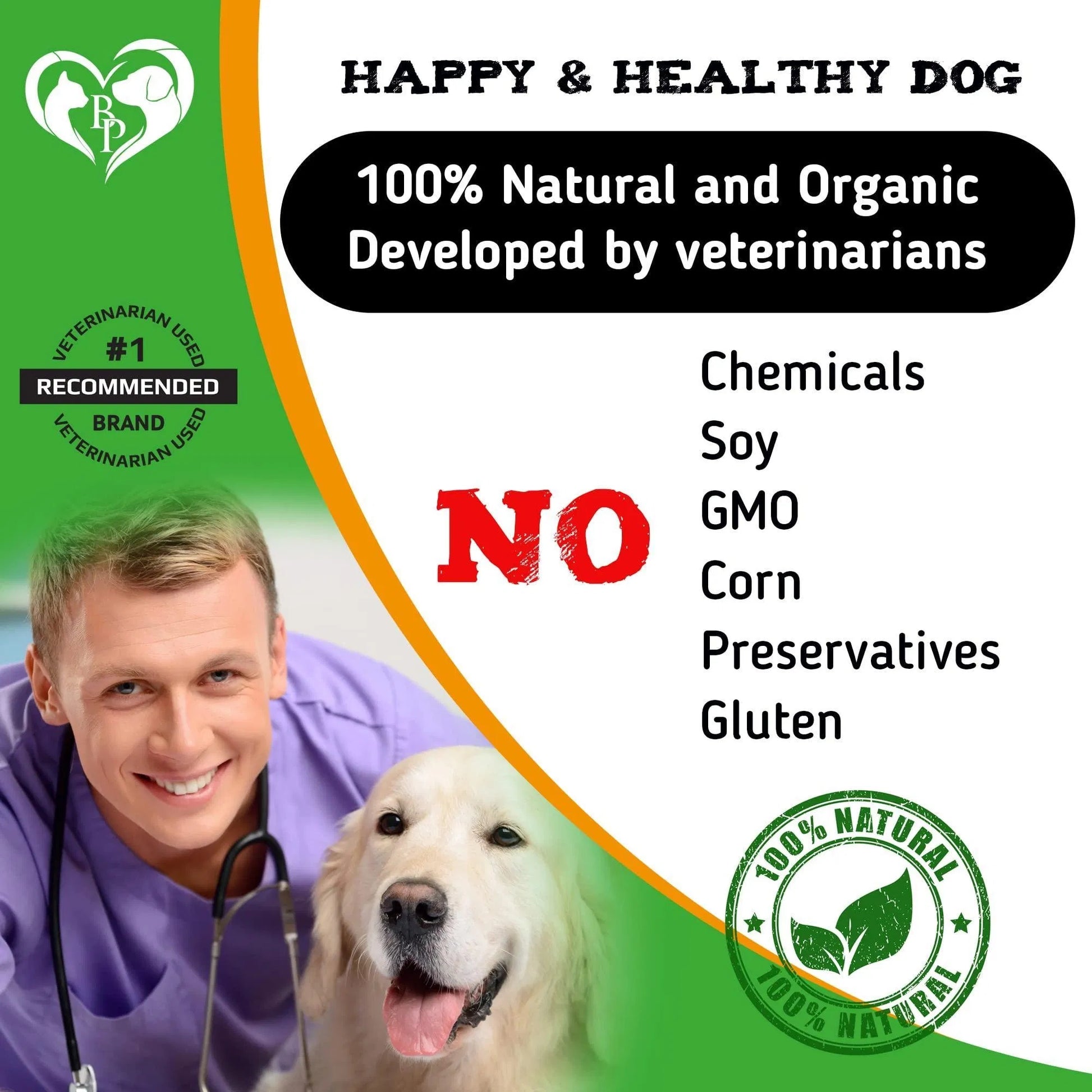 Natural flea and tick chewable pills for dogs with multivitamins – 140 tablets bottle natural and organic