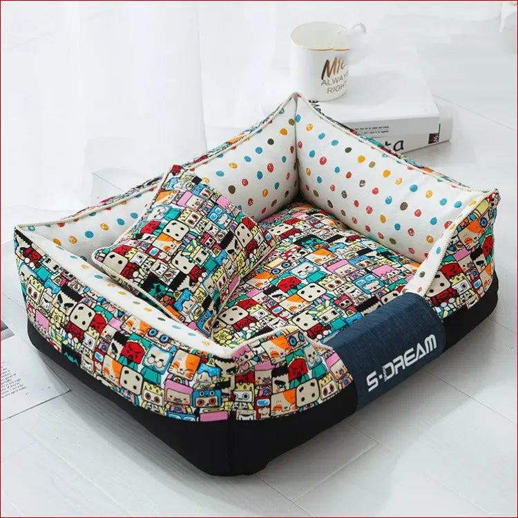 New house dogs product bed accessories pets cats mat - Robot