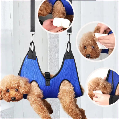 Pet hammock. Hammock for cutting pets' nails. Pet Cleaning. - Happy Pets