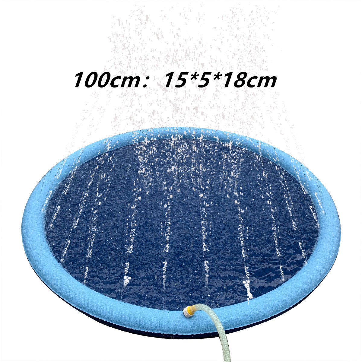 Non-slip inflatable splash pad for dogs – outdoor water play mat for cooling and fun variant 1m sizes