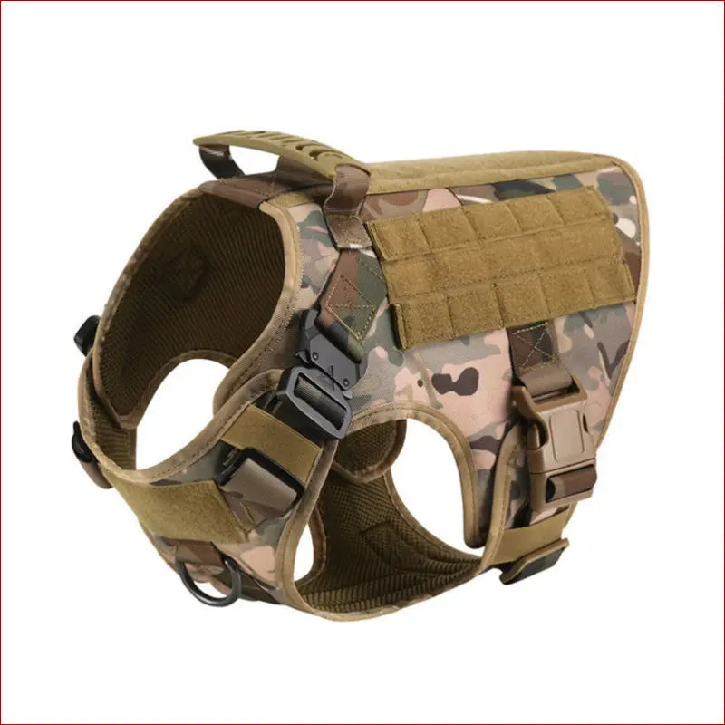 Outdoor tactical dog vest for large dogs - Camouflage / L -