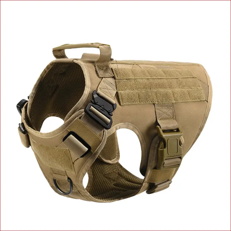 Outdoor tactical dog vest for large dogs - Mud / L - pet