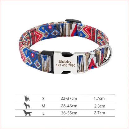 Personalized dog collar. Anti-lost nameplate ID tag collar. - Happy Pets