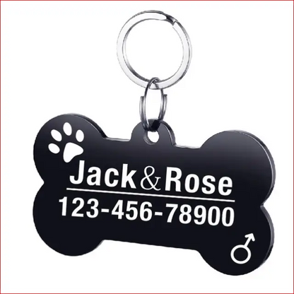 Personalized Dog ID Tag. Pet Collar. Outdoor Pet Safety. - Happy Pets