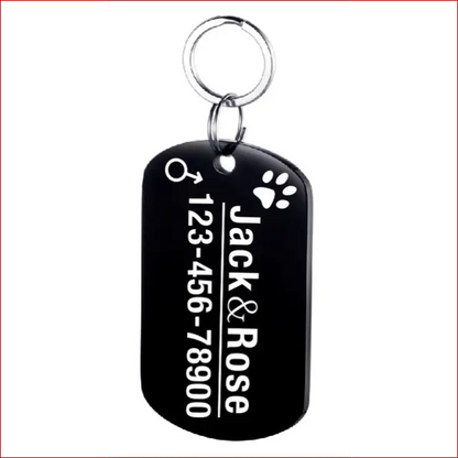 Personalized Dog ID Tag. Pet Collar. Outdoor Pet Safety. - Happy Pets