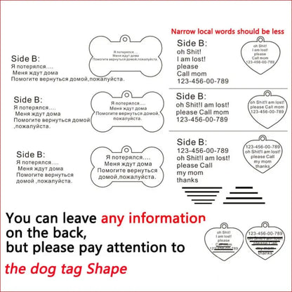 Personalized Dog ID Tag. Pet Collar. Outdoor Pet Safety. - Happy Pets