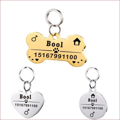 Personalized Dog ID Tag. Pet Collar. Outdoor Pet Safety. - Happy Pets