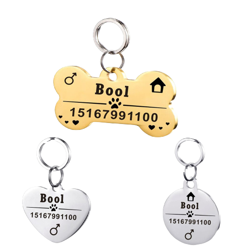 Personalized Dog ID Tag. Pet Collar. Outdoor Pet Safety. - Happy Pets