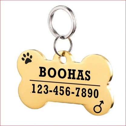 Personalized Dog ID Tag. Pet Collar. Outdoor Pet Safety. - Happy Pets