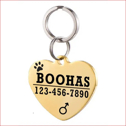 Personalized Dog ID Tag. Pet Collar. Outdoor Pet Safety. - Happy Pets