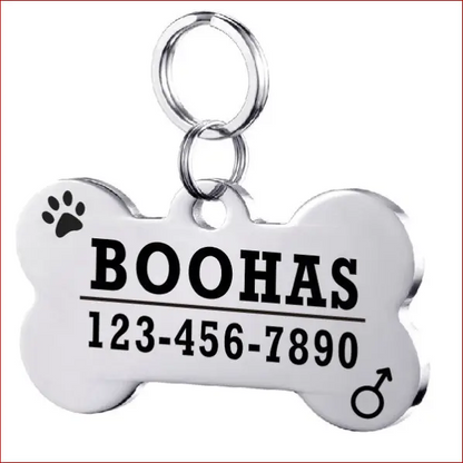 Personalized Dog ID Tag. Pet Collar. Outdoor Pet Safety. - Happy Pets