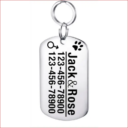 Personalized Dog ID Tag. Pet Collar. Outdoor Pet Safety. - Happy Pets