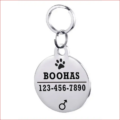 Personalized Dog ID Tag. Pet Collar. Outdoor Pet Safety. - Happy Pets