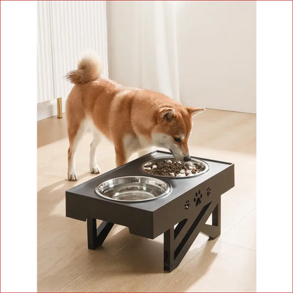 Stainless Steel Foldable Pet Feeder Bowl: Durable and Portable. - Happy Pets